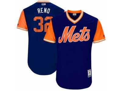 Men's 2017 Little League World Series Mets Steven Matz #32 Reno Royal Jersey