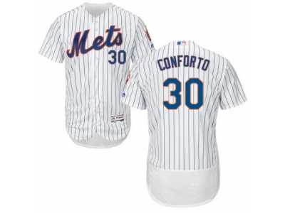 Men's Majestic New York Mets #30 Michael Conforto White Flexbase Authentic Collection MLB Jersey