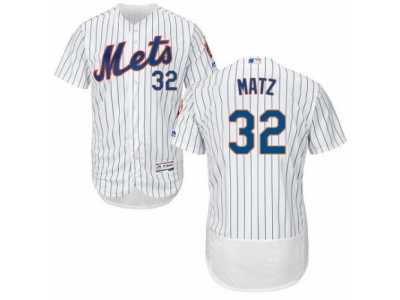 Men's Majestic New York Mets #32 Steven Matz White Flexbase Authentic Collection MLB Jersey