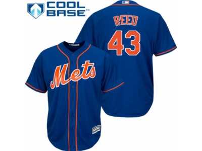 Men's Majestic New York Mets #43 Addison Reed Replica Royal Blue Alternate Home Cool Base MLB Jersey