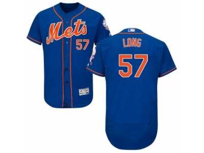 Men's Majestic New York Mets #57 Kevin Long Royal Blue Flexbase Authentic Collection MLB Jersey