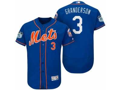 Men's New York Mets #3 Curtis Granderson 2017 Spring Training Flex Base Authentic Collection Stitched Baseball Jersey