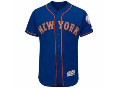 Men's New York Mets Majestic Alternate Road Blank Royal Flex Base Authentic Collection Team Jersey