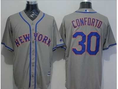 New York Mets #30 Michael Conforto Grey New Cool Base Stitched MLB Jersey