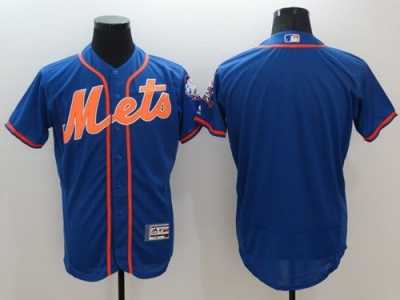 New York Mets Blank Blue Flexbase Authentic Collection Stitched Baseball Jersey