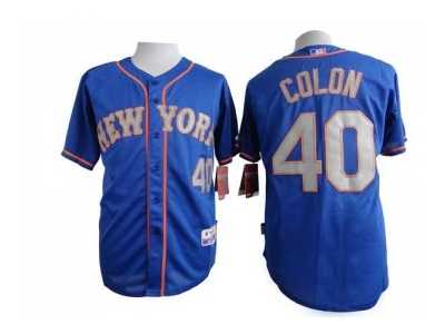 mlb jerseys new york mets #40 colon blue