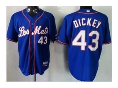 mlb jerseys new york mets #43 dickey blue