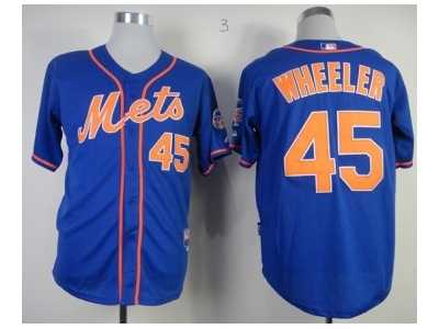 mlb jerseys new york mets #45 Wheeler blue[number orange][2013 mlb all star patch][Wheeler]