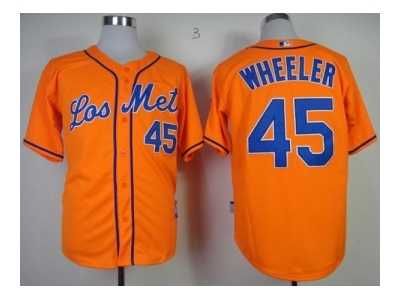 mlb jerseys new york mets #45 Wheeler orange[2013 mlb all star patch][Wheeler]