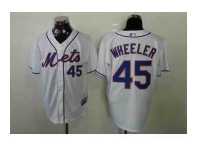 mlb jerseys new york mets #45 Wheeler white[Wheeler]