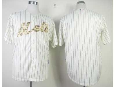 mlb jerseys new york mets blank white[strip][number camo]