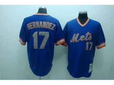 mlb new york mets #17 hernandez m&n blue