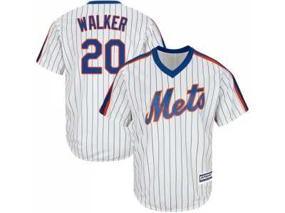 Youth New York Mets #20 Neil Walker White(Blue Strip) Alternate Cool Base Stitched MLB Jersey