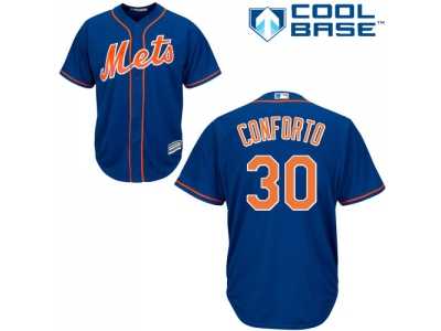 Youth New York Mets #30 Michael Conforto Blue Cool Base Stitched MLB Jersey
