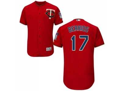 MLB Men Minnesota Twins #17 Jose Berrios Red Flexbase Authentic Collection Stitched Baseball Jersey