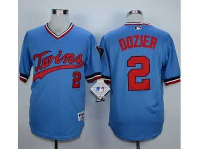 MLB Minnesota Twins #2 Brian Dozier Light Blue 1984 jerseys