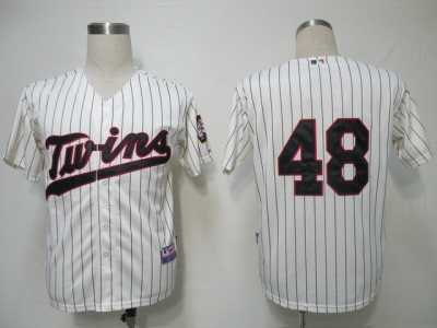 MLB Minnesota Twins #48 Pavano Cream[Cool Base]