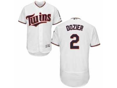 Men's Majestic Minnesota Twins #2 Brian Dozier White Flexbase Authentic Collection MLB Jersey