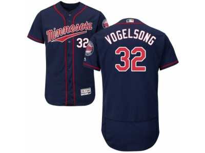 Men's Majestic Minnesota Twins #32 Ryan Vogelsong Navy Blue Flexbase Authentic Collection MLB Jersey