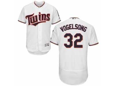 Men's Majestic Minnesota Twins #32 Ryan Vogelsong White Flexbase Authentic Collection MLB Jersey