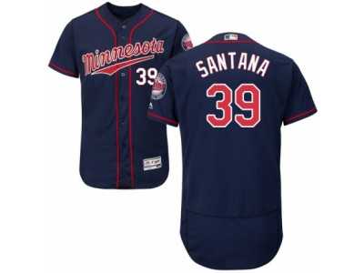 Men's Majestic Minnesota Twins #39 Danny Santana Navy Blue Flexbase Authentic Collection MLB Jersey