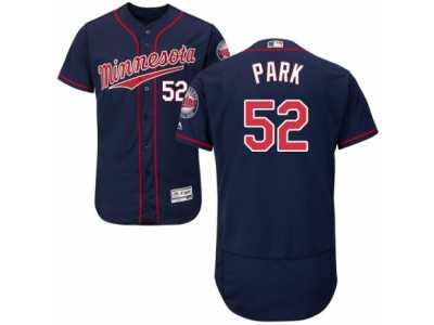 Men's Majestic Minnesota Twins #52 Byung-Ho Park Navy Blue Flexbase Authentic Collection MLB Jersey