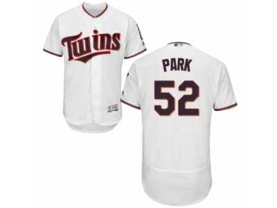 Men's Majestic Minnesota Twins #52 Byung-Ho Park White Flexbase Authentic Collection MLB Jersey