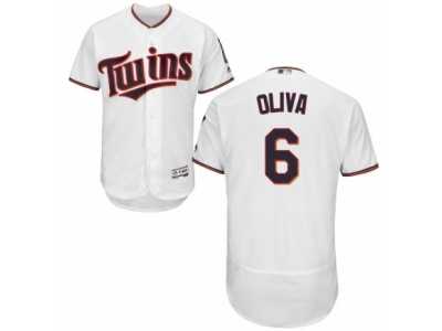 Men's Majestic Minnesota Twins #6 Tony Oliva White Flexbase Authentic Collection MLB Jersey