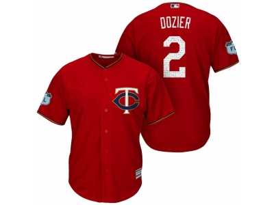 Men's Minnesota Twins #2 Brian Dozier 2017 Spring Training Cool Base Stitched MLB Jersey