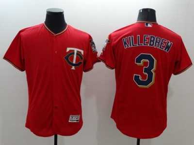 Minnesota Twins #3 Harmon Killebrew Red Flexbase Authentic Collection Stitched MLB Jersey