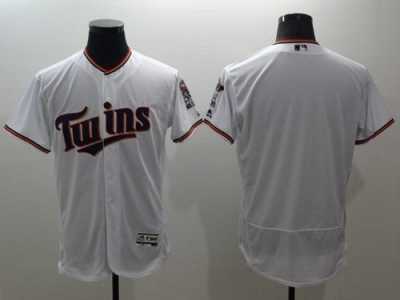 Minnesota Twins Blank White Flexbase Authentic Collection Stitched Baseball Jersey