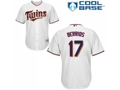 Youth Minnesota Twins #17 Jose Berrios White Cool Base Stitched MLB Jersey