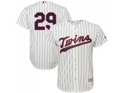 Youth Minnesota Twins #29 Rod Carew Cream Strip Cool Base Stitched MLB Jersey