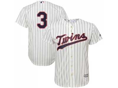 Youth Minnesota Twins #3 Harmon Killebrew Cream Strip Cool Base Stitched MLB Jersey