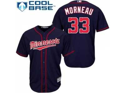 Youth Minnesota Twins #33 Justin Morneau Stitched Navy Blue Cool Base MLB Jersey