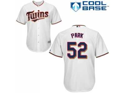Youth Minnesota Twins #52 Byung-Ho Park White Cool Base Stitched MLB Jersey