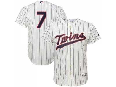 Youth Minnesota Twins #7 Joe Mauer Cream Stitched MLB Jersey
