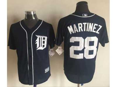 Detroit Tigers #28 J. D. Martinez Navy Blue New Cool Base Stitched Baseball Jersey