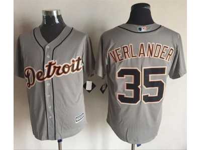 Detroit Tigers #35 Justin Verlander Grey New Cool Base Stitched Baseball Jersey