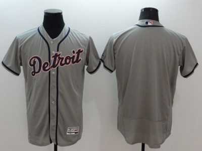 Detroit Tigers Blank Grey Flexbase Authentic Collection Stitched MLB Jersey
