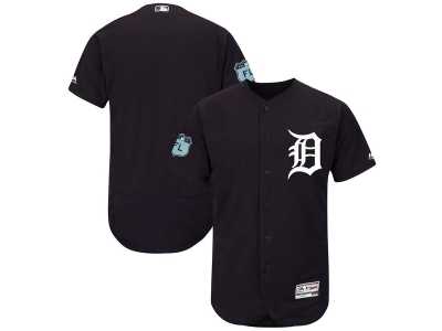 Detroit Tigers Blank Navy 2017 Spring Training Flexbase Authentic Collection Stitched Baseball Jersey