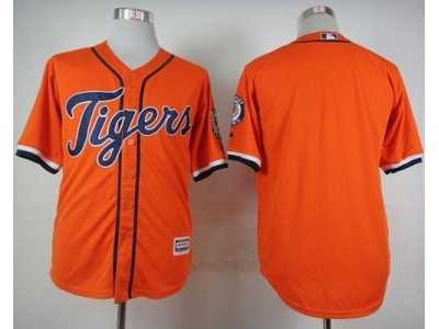 MLB Detroit Tigers Blank Orange Cool Base Stitched Baseball jerseys