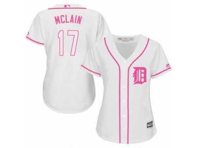 Women\'s Majestic Detroit Tigers #17 Denny McLain Authentic White Fashion Cool Base MLB Jersey