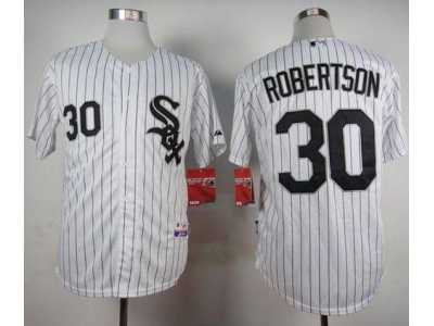 MLB Chicago White Sox #30 David Robertson White Cool Base Stitched Baseball jerseys