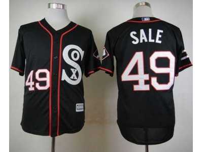 MLB Chicago White Sox #49 Chris Sale Black New Cool Base Stitched Baseball jerseys