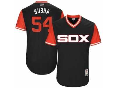 Men's 2017 Little League World Series White Sox #54 Chris Beck Bubba Black Jersey