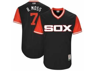 Men's 2017 Little League World Series White Sox Tim Anderson #7 B. Moss Black Jersey