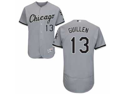 Men's Majestic Chicago White Sox #13 Ozzie Guillen Grey Flexbase Authentic Collection MLB Jersey
