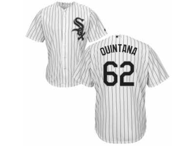 Men's Majestic Chicago White Sox #62 Jose Quintana Authentic White Home Cool Base MLB Jersey