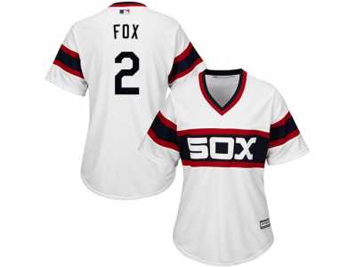 Women's Chicago White Sox #2 Nellie Fox White Alternate Home Stitched MLB Jersey